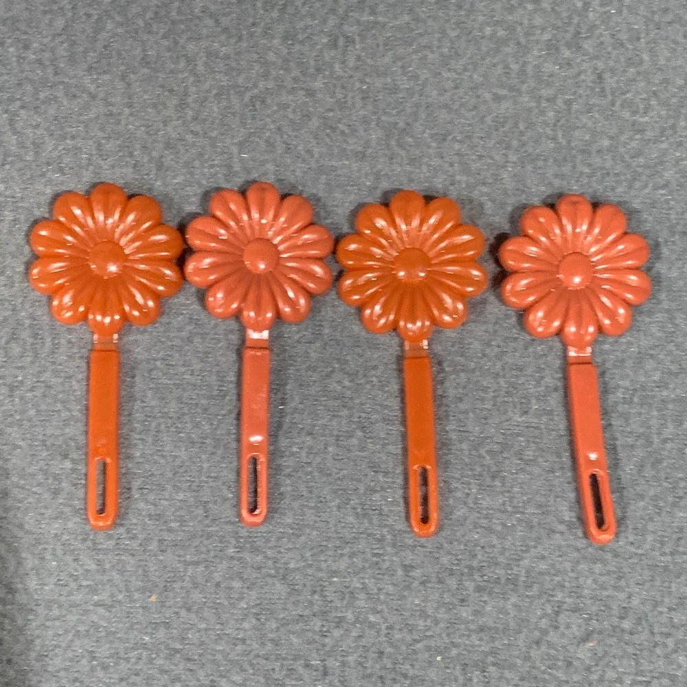 Y2K Flower Hair Clips Accessories Kids Girls‎ Hair Barrettes Autumn Fall Brown